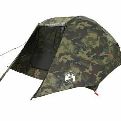 vidaXL 3-personers fisketelt vandtæt camouflage