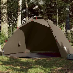 vidaXL 4-personers fisketelt quick release olivengrøn