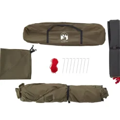 vidaXL 4-personers fisketelt quick release olivengrøn
