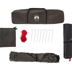 vidaXL 4-personers fisketelt quick release brun