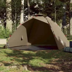 vidaXL 4-personers fisketelt quick release brun