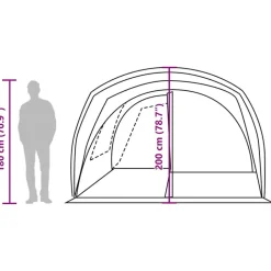 vidaXL 4-personers fortelt til bil vandtæt grøn