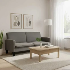 vidaXL 3-personers sofa 180 x 65 x 76 cm mørkegrå