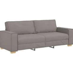 vidaXL 3-personers sofa taupe 180 cm stof