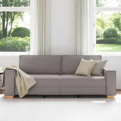 vidaXL 3-personers sofa taupe 180 cm stof