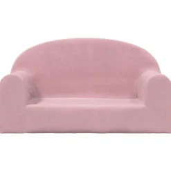 vidaXL 2-personers sofa til børn blødt plys lyserød