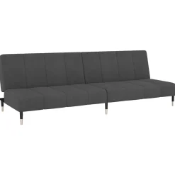 vidaXL 2-personers sovesofa fløjl mørkegrå