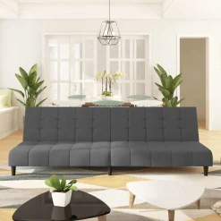 vidaXL 2-personers sovesofa fløjl mørkegrå