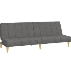 vidaXL 2-personers sovesofa stof lysegrå