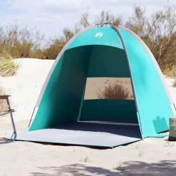 vidaXL 3-personers strandtelt vandtæt havgrøn