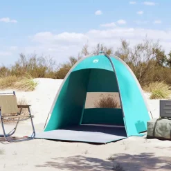 vidaXL 3-personers strandtelt vandtæt havgrøn