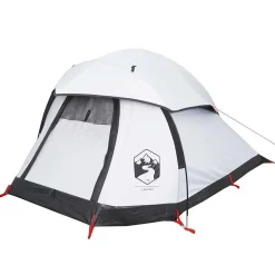 vidaXL 1-persons campingtelt vandtæt mørklægningsstof hvid