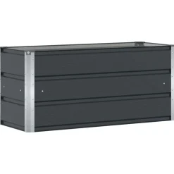 vidaXL Plantekasse Antracit 100 x 40 x 45 cm Stål