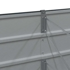 vidaXL Plantekasse Antracit 160 x 80 x 45 cm Stål