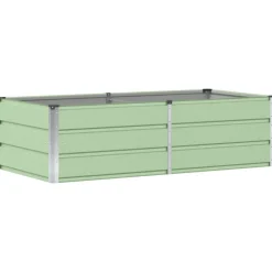 vidaXL Plantekasse Grøn 160 x 80 x 45 cm Stål
