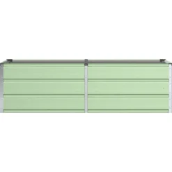 vidaXL Plantekasse Grøn 160 x 80 x 45 cm Stål