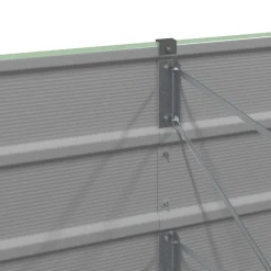 vidaXL Plantekasse Grøn 160 x 80 x 45 cm Stål