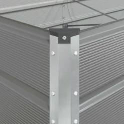 vidaXL Plantekasse Lysegrå 195 x 100 x 45 cm Galvaniseret stål