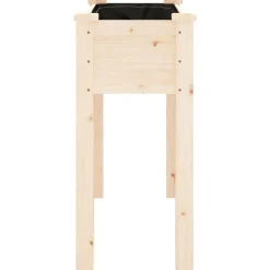 vidaXL plantekasse med foring 71x37x76 cm massivt fyrretræ