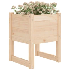 vidaXL plantekasse 40x40x52,5 cm massivt fyrretræ