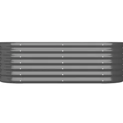 vidaXL plantekasse 114x40x36 cm galvaniseret stål antracitgrå