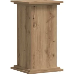 vidaXL plantestativ 33x33x60 cm konstrueret træ gammelt egetræslook