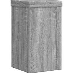 vidaXL plantestativer 2 stk. 10x10x18 cm konstrueret træ grå sonoma-eg