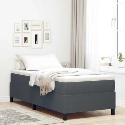 vidaXL Platform sengestel Mørkegrå 80 x 200 cm Velourstof