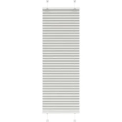 vidaXL Plisségardin Lysegrå 40x100 cm Stofbredde 39,4 cm Polyester
