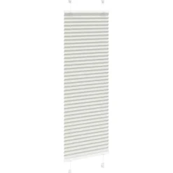 vidaXL Plisségardin Lysegrå 40x100 cm Stofbredde 39,4 cm Polyester