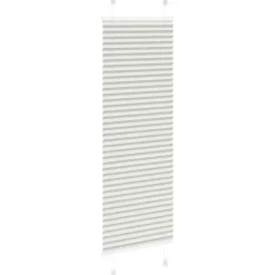 vidaXL Plisségardin Lysegrå 40x100 cm Stofbredde 39,4 cm Polyester