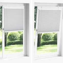 vidaXL Plisségardin Lysegrå 40x100 cm Stofbredde 39,4 cm Polyester
