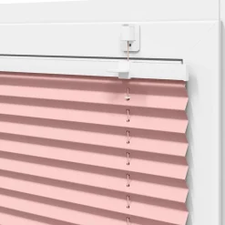 vidaXL Plisségardin Lyserød 40x100 cm Stofbredde 39,4 cm Polyester