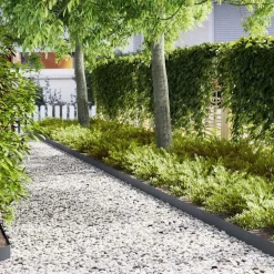 vidaXL Plænekant 10 pcs Antracit 100 x 0,05 x 15 cm Koldvalset Stål