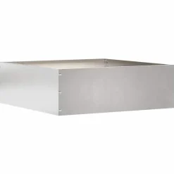 vidaXL Plænekant Sølv 40 x 40 x 13 cm Rustfrit stål