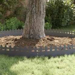 vidaXL Plænekanter 10 pcs Antracit 103 x 0,05 x 22 cm Stål