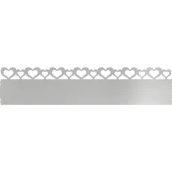 vidaXL Plænekanter 10 pcs Sølv 103 x 0,05 x 22 cm Galvaniseret stål