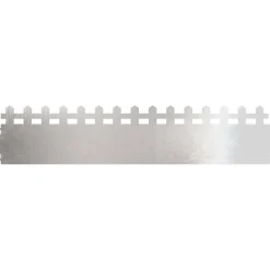 vidaXL Plænekanter 10 pcs Sølv 103 x 0,05 x 22 cm Rustfrit stål