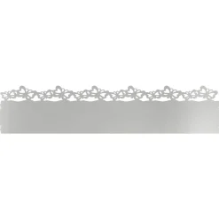 vidaXL Plænekanter 10 pcs Sølv 103 x 0,05 x 22 cm Galvaniseret stål