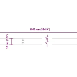 vidaXL plænekanter 10 stk. 10x103 cm koldvalset stål antracit