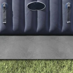 vidaXL Pool Bundark Lysegrå 274 x 274 x 0,1 cm Non-woven stof