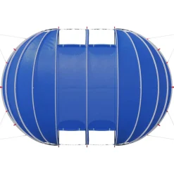 vidaXL Pooltelt Dome Grøn 538 x 440 x 204 cm