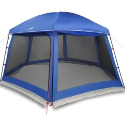 vidaXL pooltelt med aftagelig flue og netvægge 512x458 cm azurblå