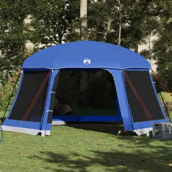 vidaXL pooltelt med aftagelig flue og netvægge 512x458 cm azurblå