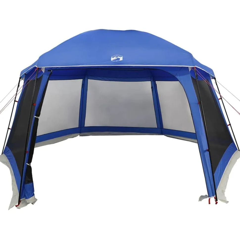 vidaXL pooltelt med aftagelig flue og netvægge 512x458 cm azurblå
