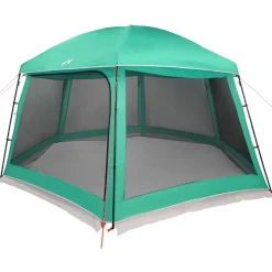 vidaXL pooltelt med aftagelig flue og netvægge 512x458 cm havgrøn
