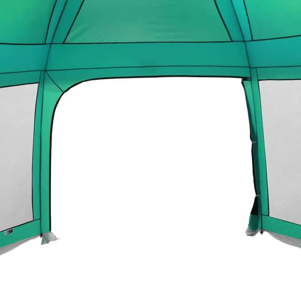 vidaXL pooltelt med aftagelig flue og netvægge 512x458 cm havgrøn
