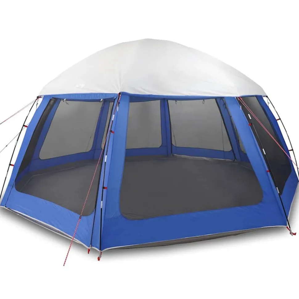 vidaXL pooltelt med aftagelig flue og netvægge 510x510 cm azurblå