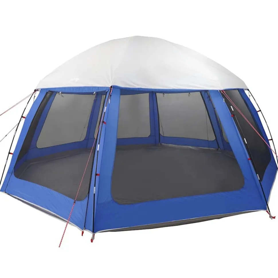vidaXL pooltelt med aftagelig flue og netvægge 510x510 cm azurblå