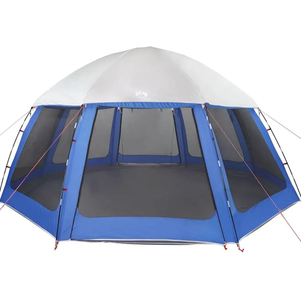 vidaXL pooltelt med aftagelig flue og netvægge 510x510 cm azurblå